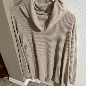 Sonoma Taupe Cowl Neck Sweater
